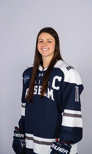 Amanda Cogner in her hockey uniform