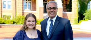 President Favazza and Jessica Diggins