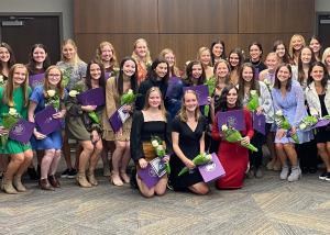 Honor Society inductees pose together