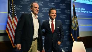 Hugh Dubrulle and John Avalon at the NHIOP