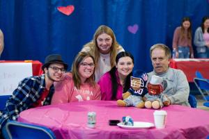 Students at Meelia's Valentine's day dance