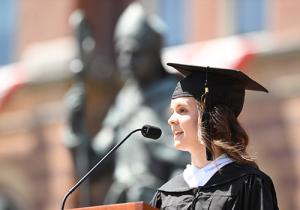 Abigail Campbell '21, student speaker