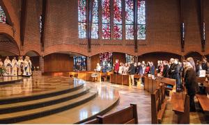 Melucci Theater dedication mass in the Abbey Church