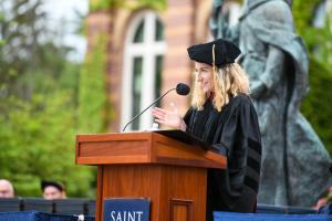 Lauren Chooljian Baer ’10 speaks to Class of 2024