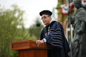 Dr. Favazza speaks at 2024 Commencement