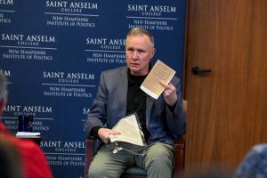 Joe McQuaid speaking about his new book at the NHIOP