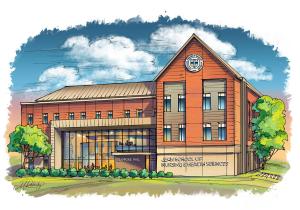 Artist rendering of the new Jean School building