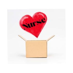 "Nurse" heart coming out of a box