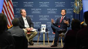 John Avlon speaking at the NHIOP