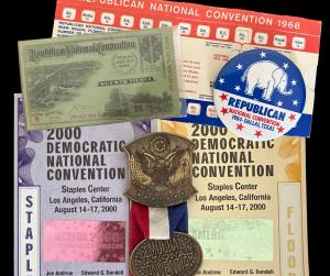 Various pieces of RNC and DNC convention memorabilia