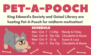 Pet-a-Pooch schedule for October 2024