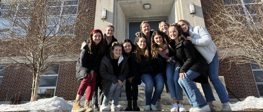 Students outside Webster School