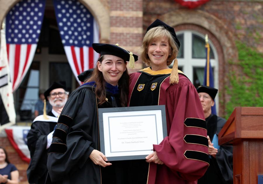 Professor Tauna Sisco with Professor Carrie Macleod