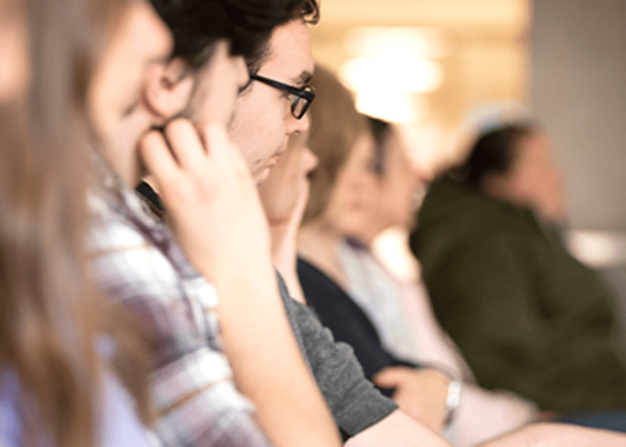 Students listening to a lecture