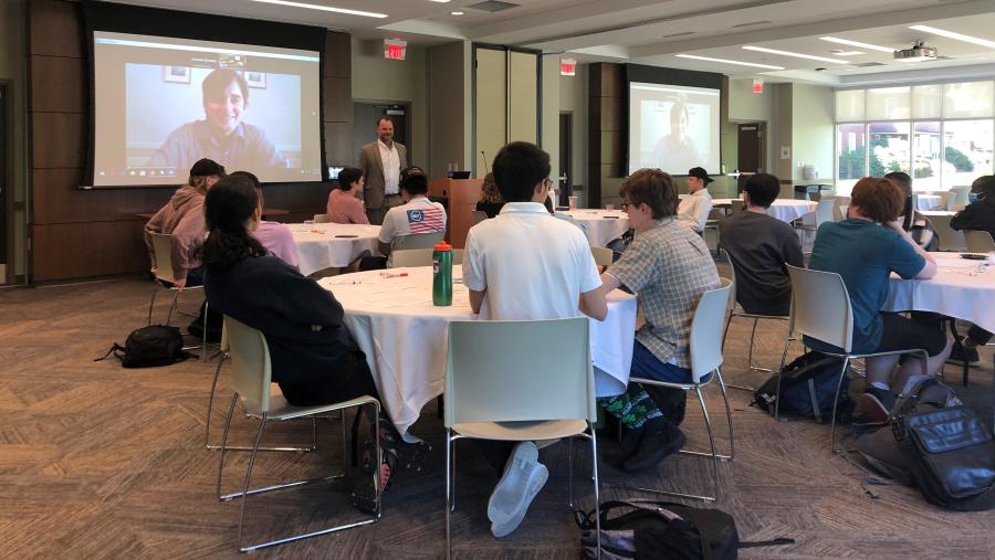 Students at the Ethics Circles Capstone event