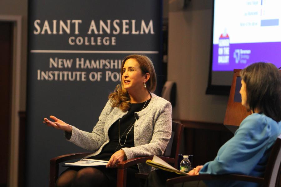 Betsy Fischer Martin and Dr. Jennifer Lucas hold a forum at the NHIOP