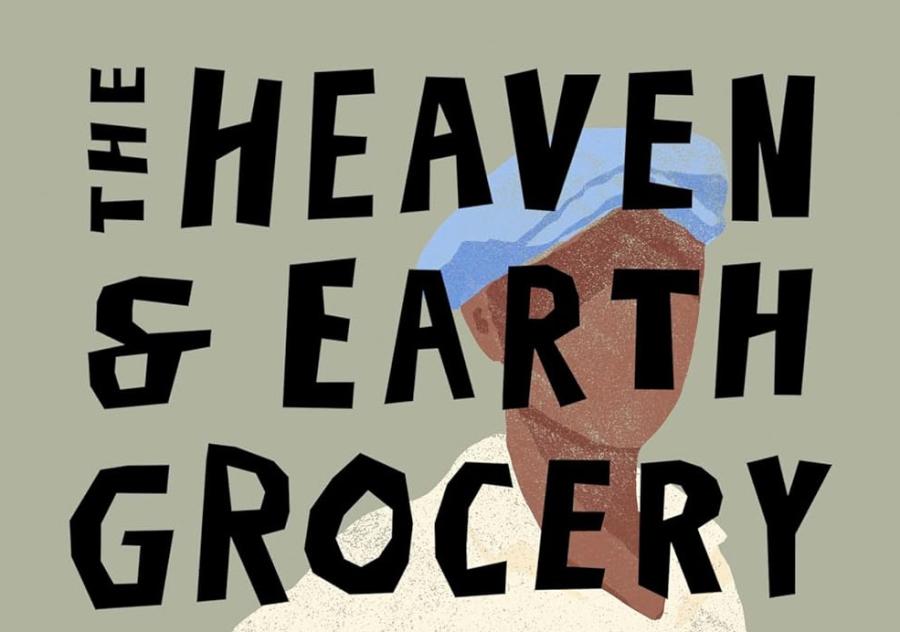 Book cover reading "The Heaven and Earth Grocery Store"