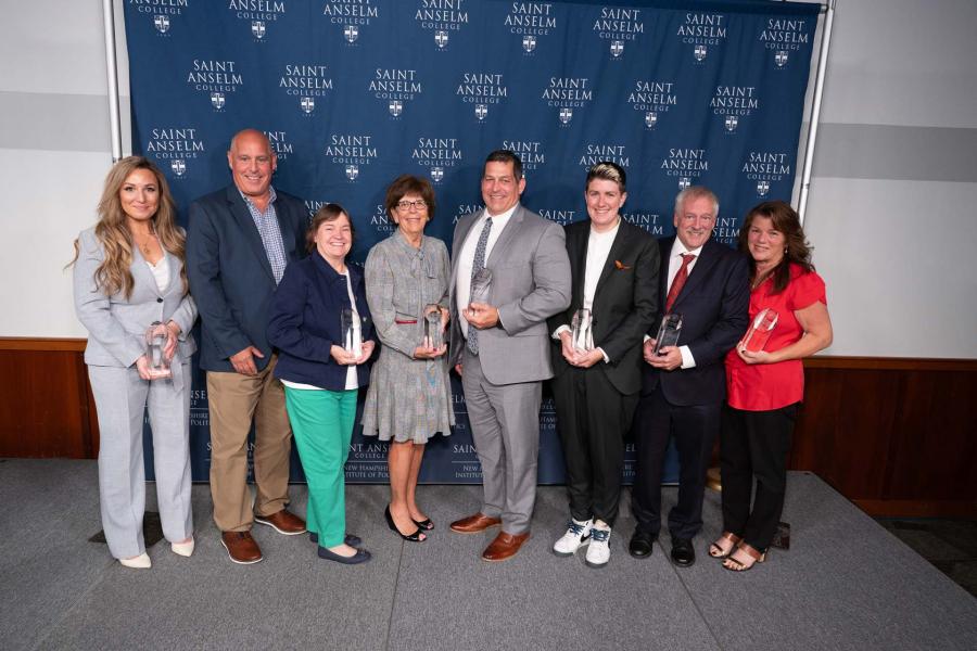 Alumni Award recipients gathered together for a photo